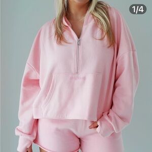 Skull house Designs half zipped hoodie